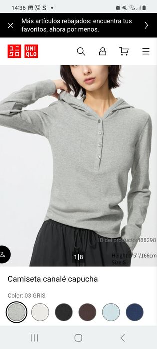 Лонг с капюшоном Л uniqlo