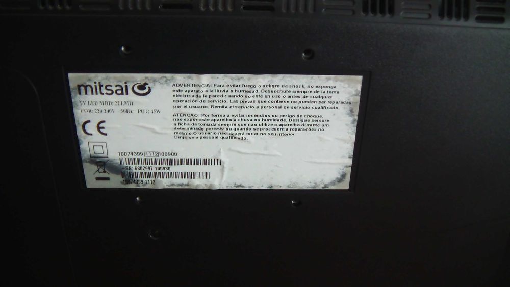 Televisão Mitsai 22LM11 em perfeito estado