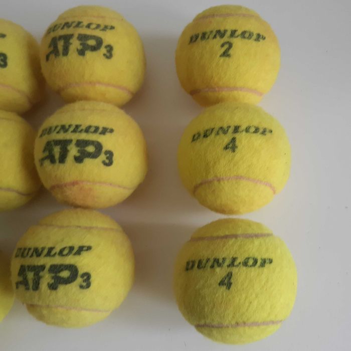 Lote de 12 Bolas de Ténis Tennis Dunlop ATP Usadas Boas