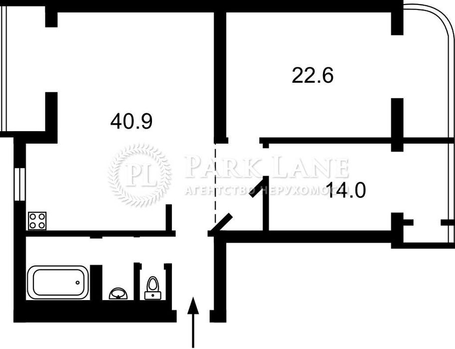 3-кімнатна квартира за адресою (площа 100 м²) - Atlanta.ua - фото 2