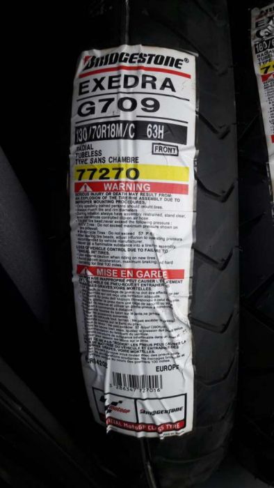 Комплект шин Bridgestone G704 и G709 Honda GL1800 Gold Wing нову також