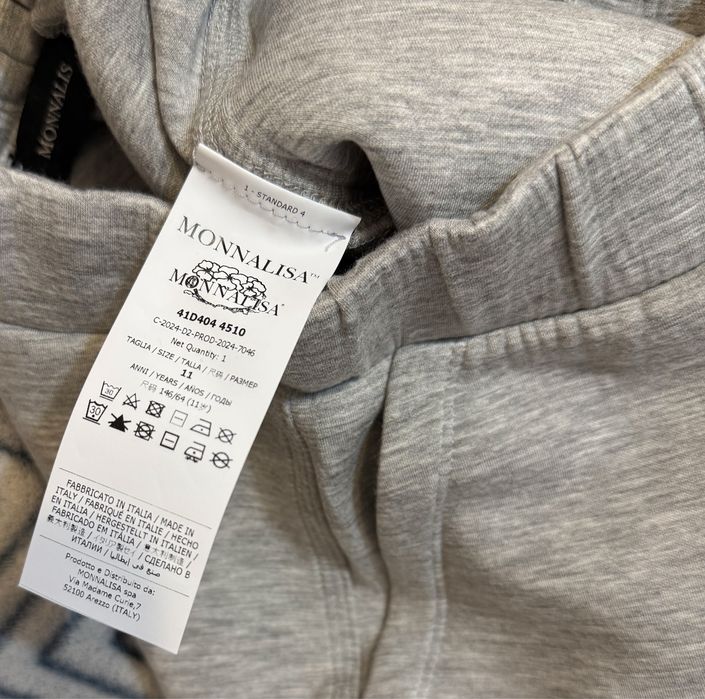 Серые брюки штаны теплые monnalisa