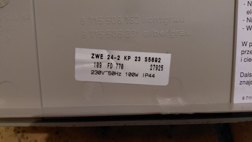 Kocioł gazowy dwufunkcyjny Junkers ZWE 24-2 KP