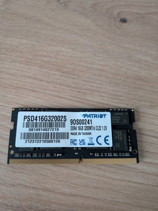 Pamięć RAM Patriot 16 GB DDR4 3200 MHz, CL22 (PSD416G32002Sl