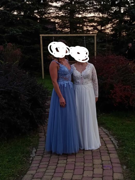 Suknia ślubna z długim rękawem