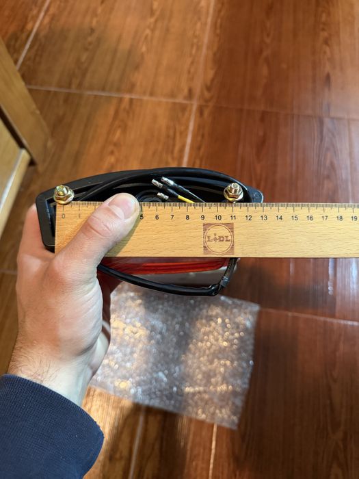 Farol led com luz de matricula e minimos , mota