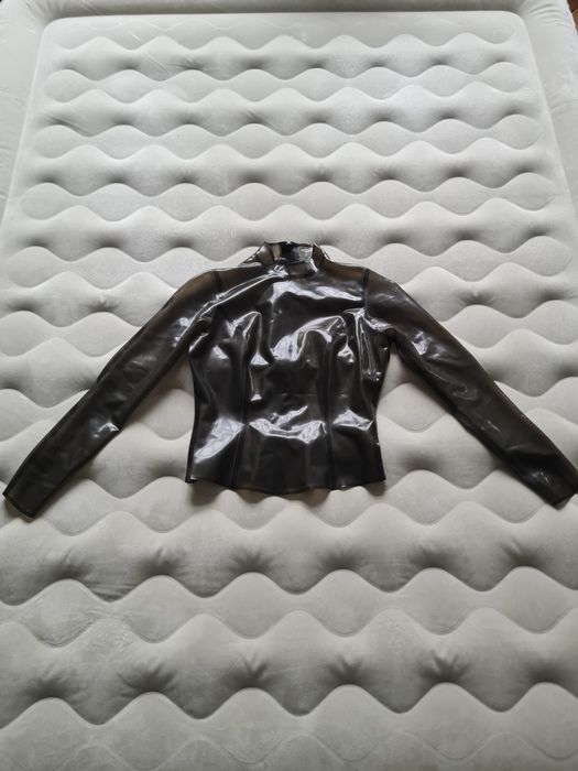 Przeźroczysty lateksowy top libidex latex latexowy