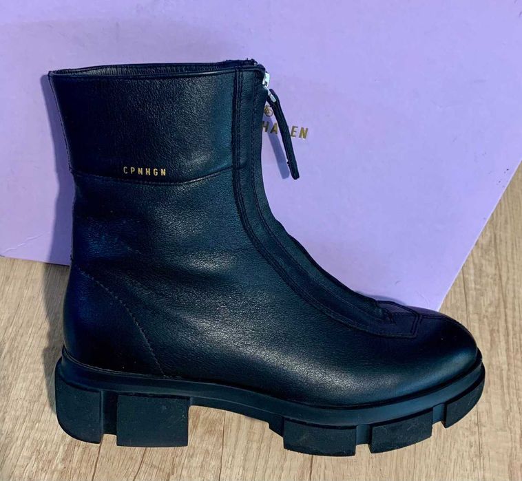 Okazja Copenhagen botki sztyblety skórzane damskie 39 NOWE