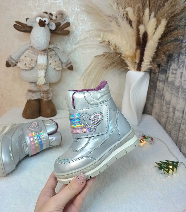 Дитячі зимові черевики Weestep чоботи 22 23 24 25 для дівчинки дутіки