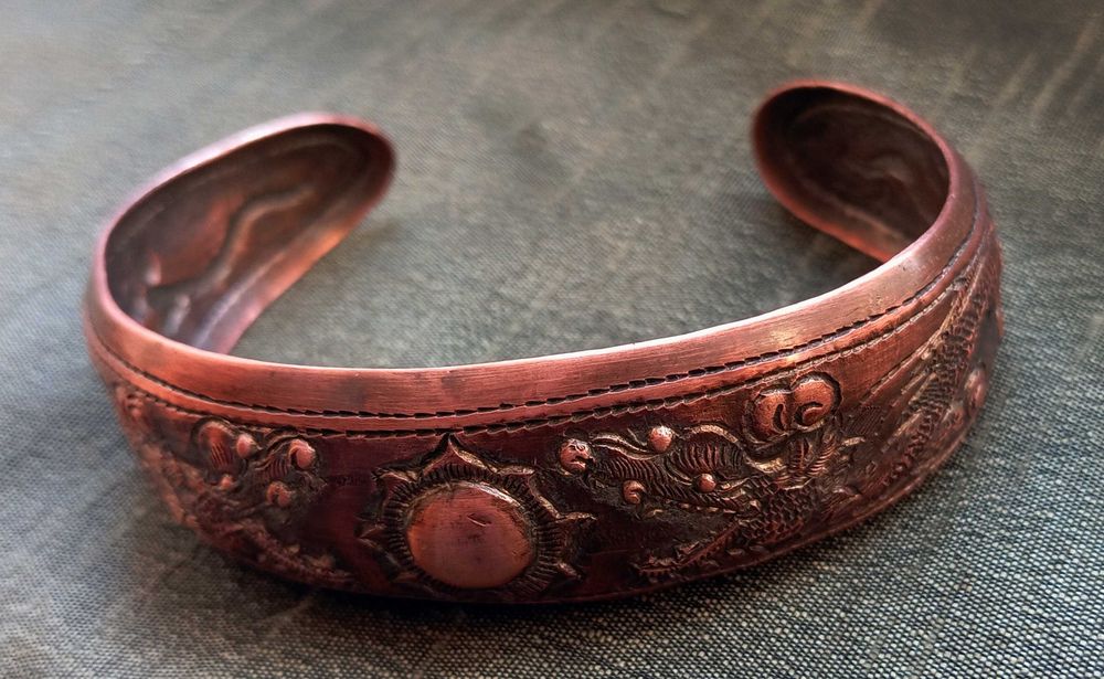 Браслет, цветной металл, Вьетнам,  винтаж