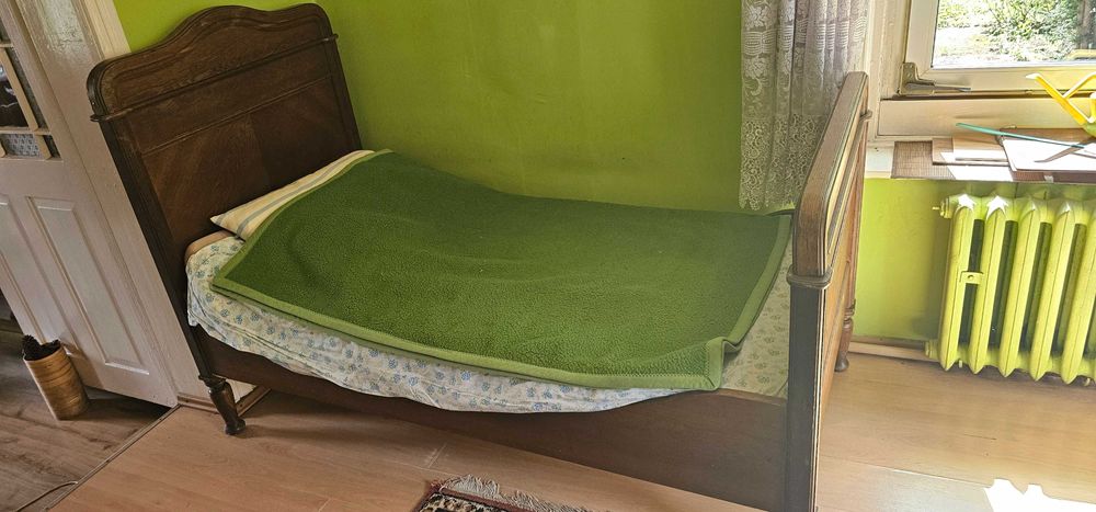 Łóżko Drewniane jedynka - antyk