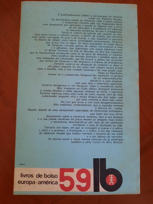 Livro Tartarin nos Alpes de Alphonse Dauder