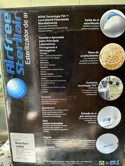 Purificador de ar air free