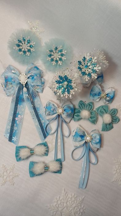 Обідок сніжинка. Обруч новорічний.