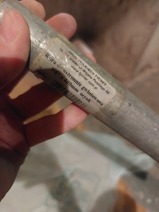 Rura podwójny gwint 3/4" 40 cm