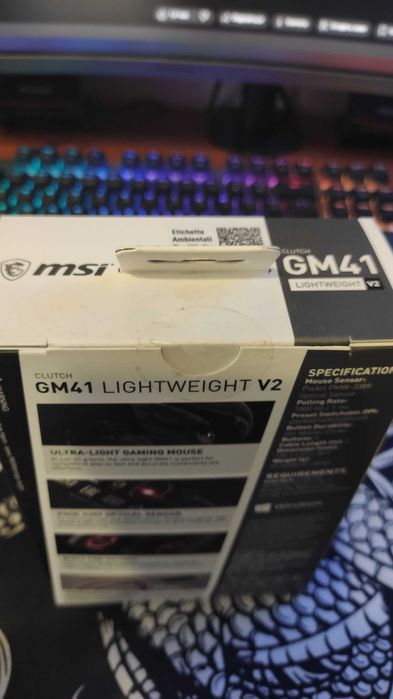 Ігрова мишка MSI Clutch GM41 Lightweight V2