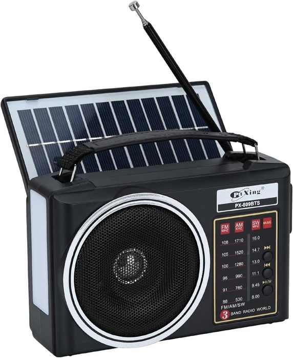 Rádio emergência solar led, anti-apagão sobrevivência com bateria novo