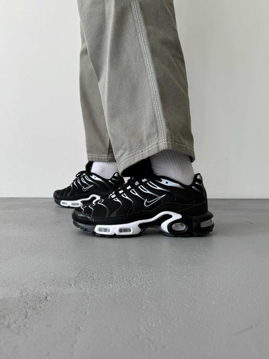!SALE! Nike Air Max Plus TN Black/White 37 38 39 40 41 42 43 44 45 46