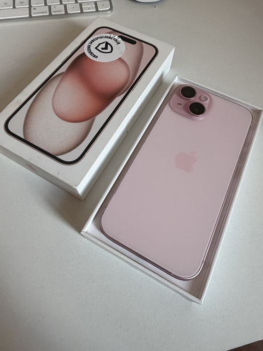 Bateria 96% iPhone 15 256gb Pink Idealny