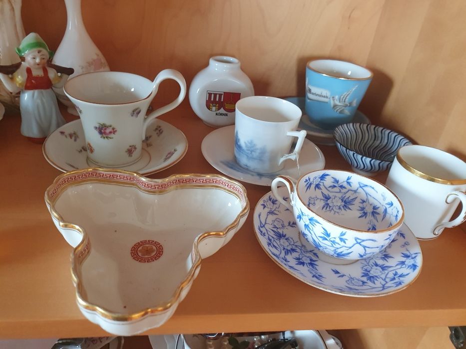 filiżanki spodeczki figurki Miśnia Ohme KPM Rosenthal TPM