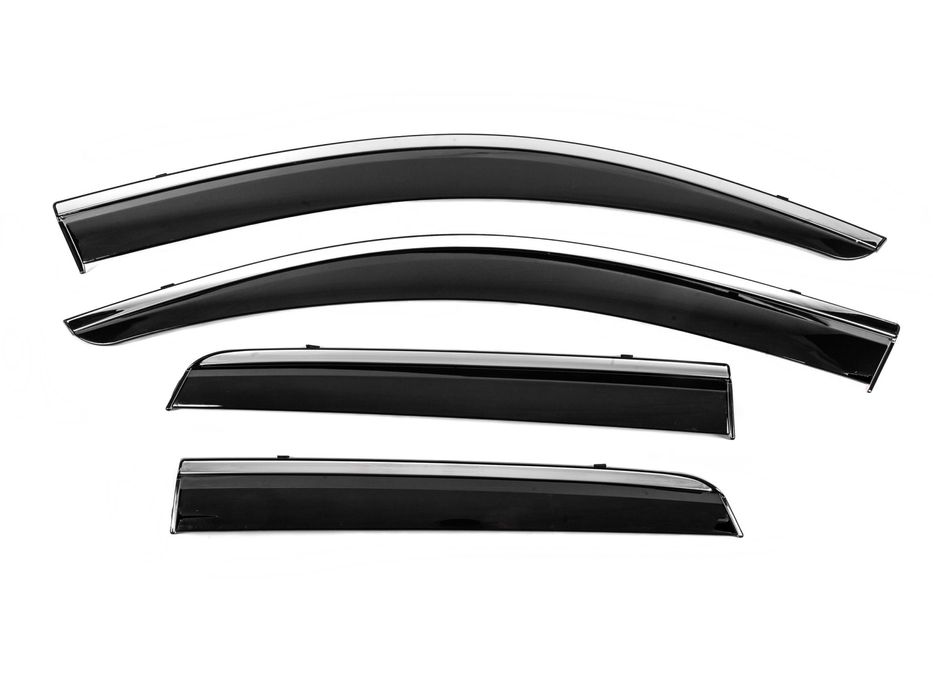 Mitsubishi ASX 2010-2023 Вітровики з хромом Niken (4 шт)