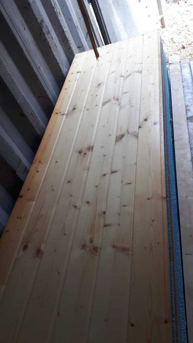 Painel Sandwich Cobertura Thermochip TAH Friso Abeto Com Verniz