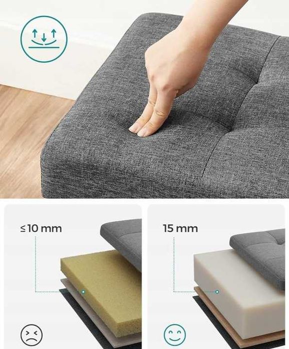 Pufa z przestrzenią do przechowywania 2 sztuki