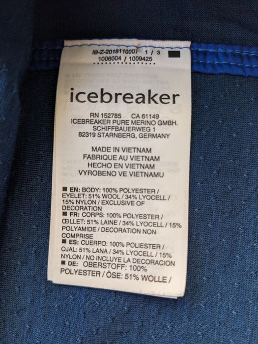 Icebreaker merino вітровка