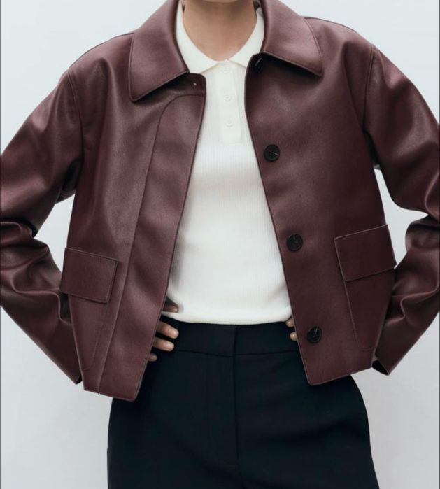 Куртка зі штучної шкіри Mango