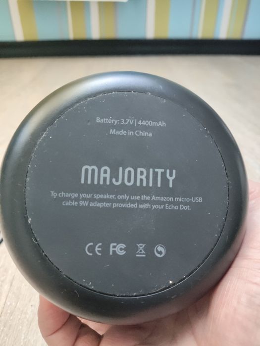 Портативна розумна колонка Majority Hobson Echo Dot 3 Bluetooth /AUX