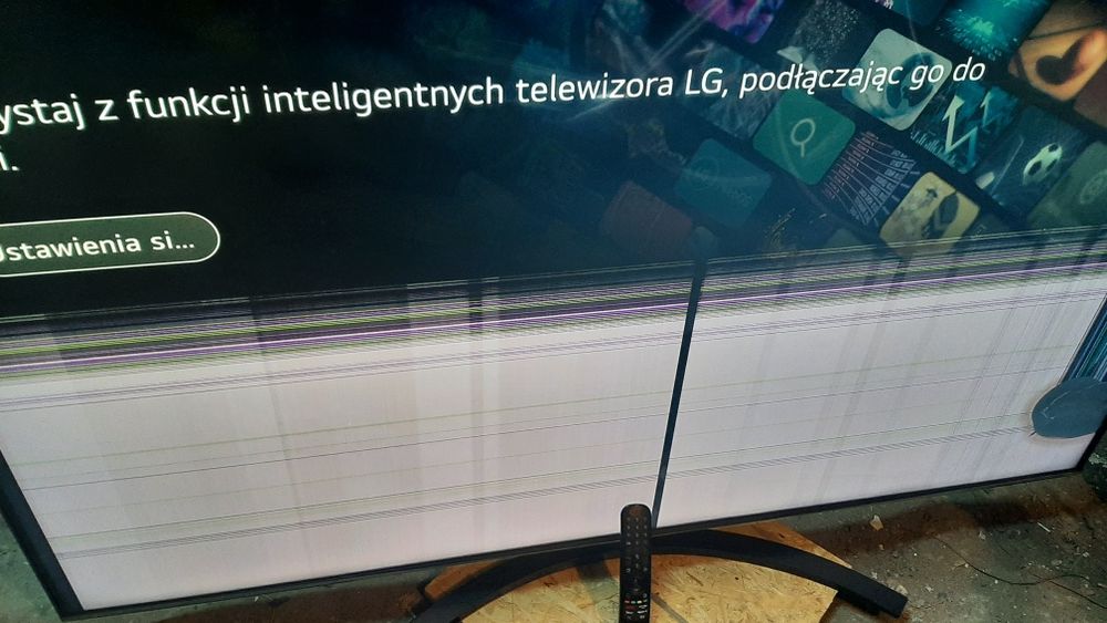 Tv LG  65nano763QA uszkodzony
