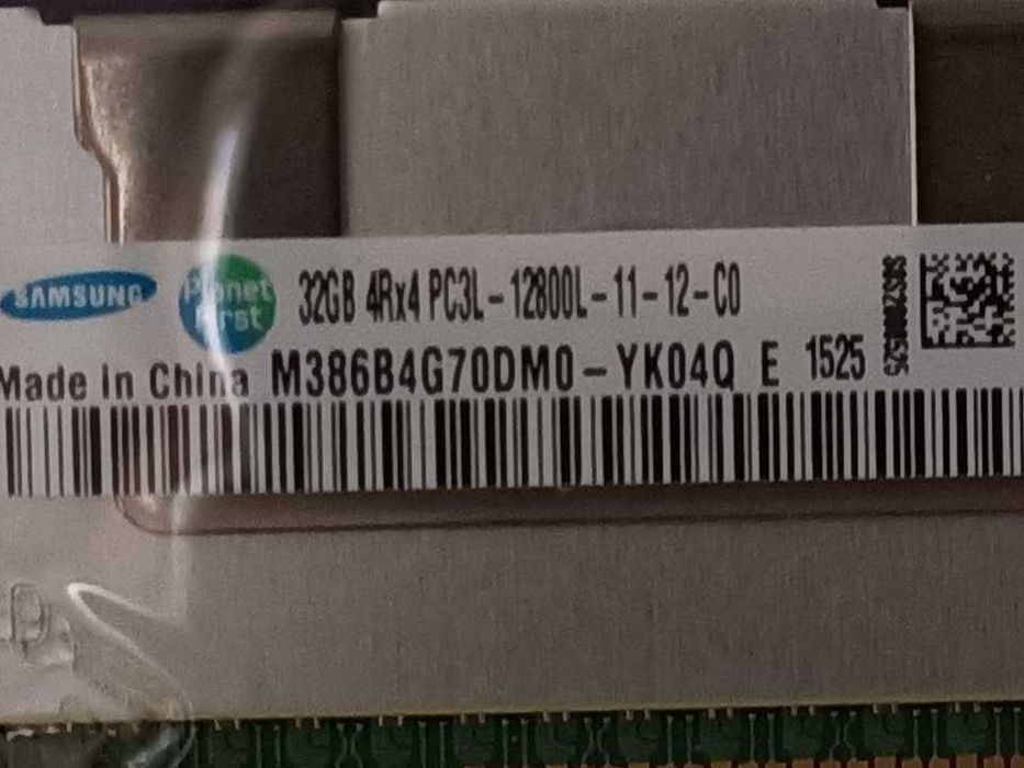 Kit 64GB DDR3 ECC Registered – Samsung 32GB 4Rx4 PC3L‑12800L (1600MHz)