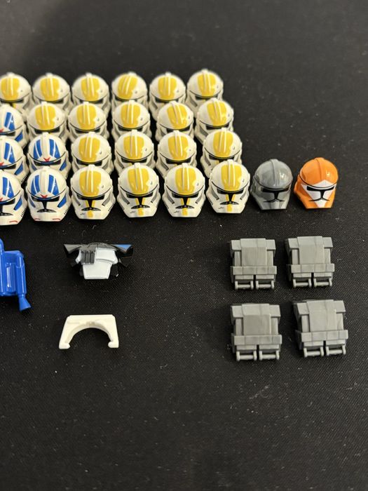 Lego star wars Clone Army Customs hełmy plecaki binokulary antenki