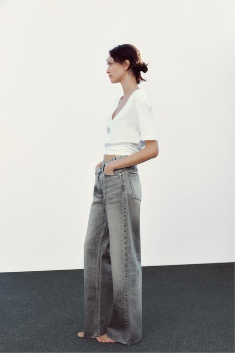Джинси Zara асиметричні розмір 40 М L