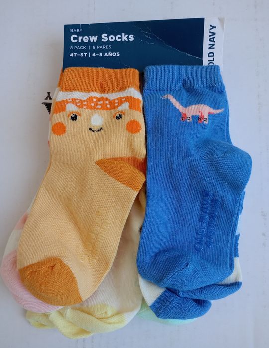 Набор носочков Grew Socks 8 пар, для девочки 4-5 лет (рост 99-114см)