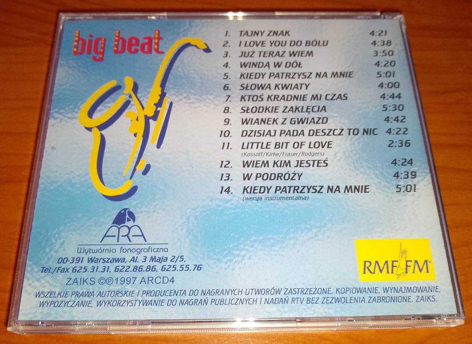 CD Robert Chojnacki - big beat