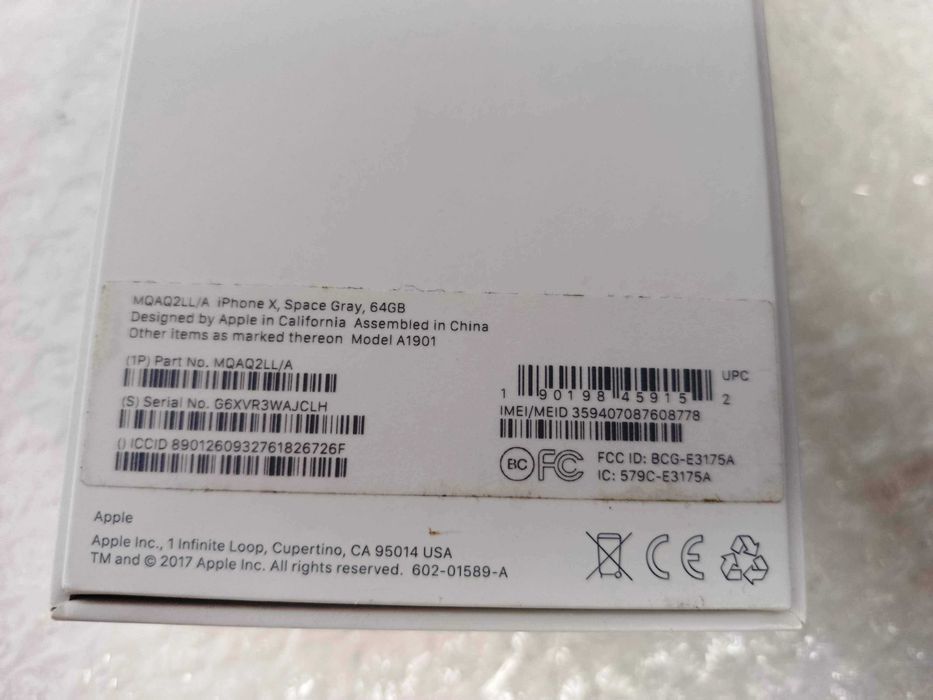 ВІДМІННИЙ стан Apple iPhone X 64Gb ПОВНИЙ комплект+чохол+скло