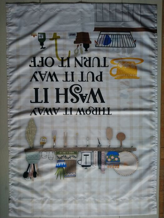 Фіранка шторка на кухню 100×70 см