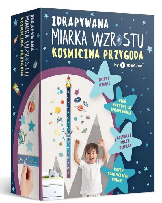 Zdrapywana Miarka Wzrostu Kosmiczne Przygody Rok wydania: 2017, oprawa