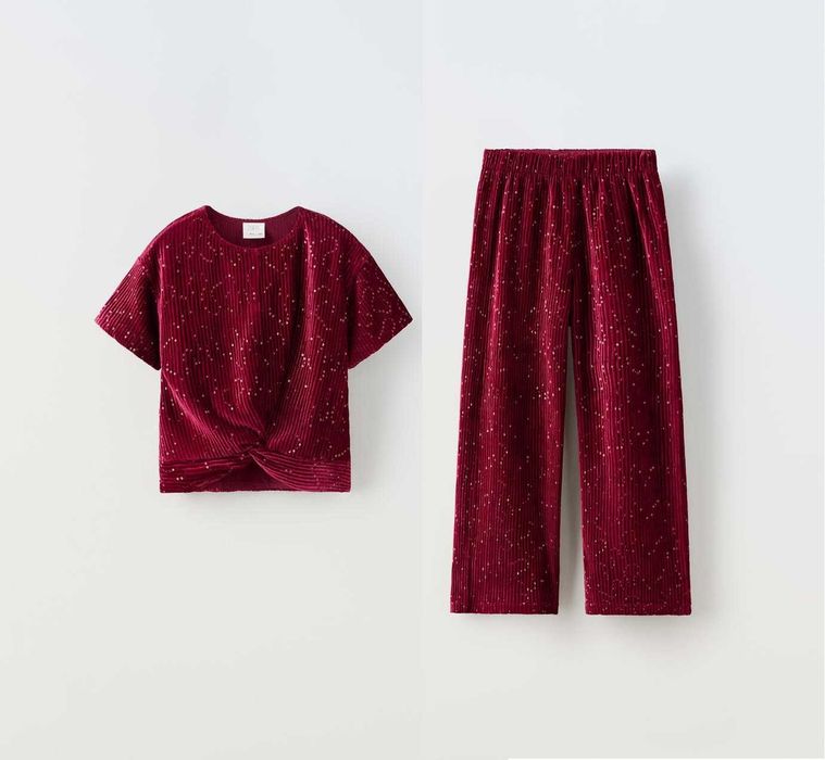 Оксамитовий костюм з блискітками Zara 152-164
