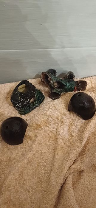 Akcesoria do akwarium, korzenie, filtry, kamienie, napowietrzacz ...