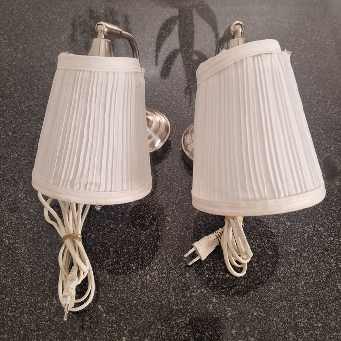 Conjunto de 2 candeeiros de parede