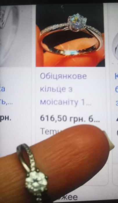 Срібне кільце, каблучка жіноча