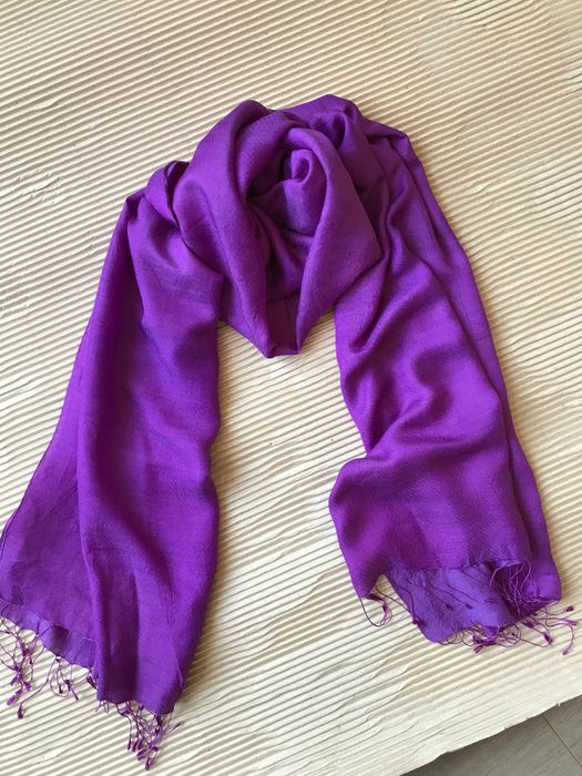 шерстяной палантин. настоящая пашмина.