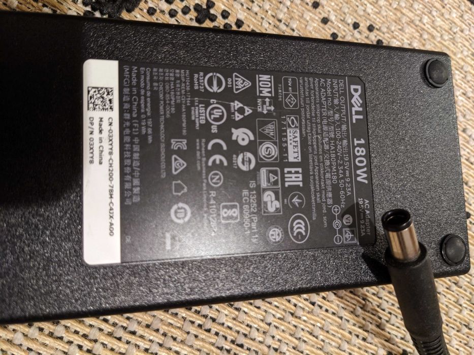 Stacja dokująca DELL K17A + Zasilacz 180W
