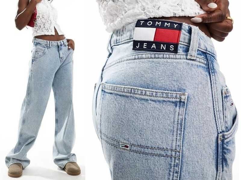 Tommy Hilfinger Daisy Jean low rise baggy poszukiwane szerokie dżinsy