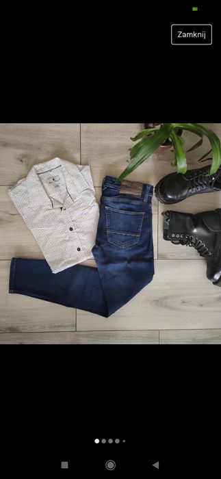 Spodnie męskie jeansy, rozm S, Burton