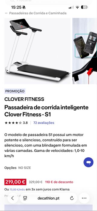passadeira de corrida