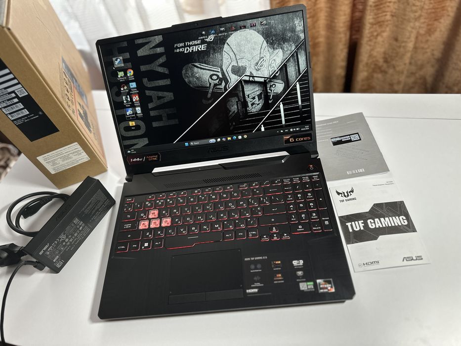 ‼️Asus Tuf F15‼️144Hz/RTX3050-4GB/Ryzen 5/512GB/16GB/Ноутбук/Гарантия