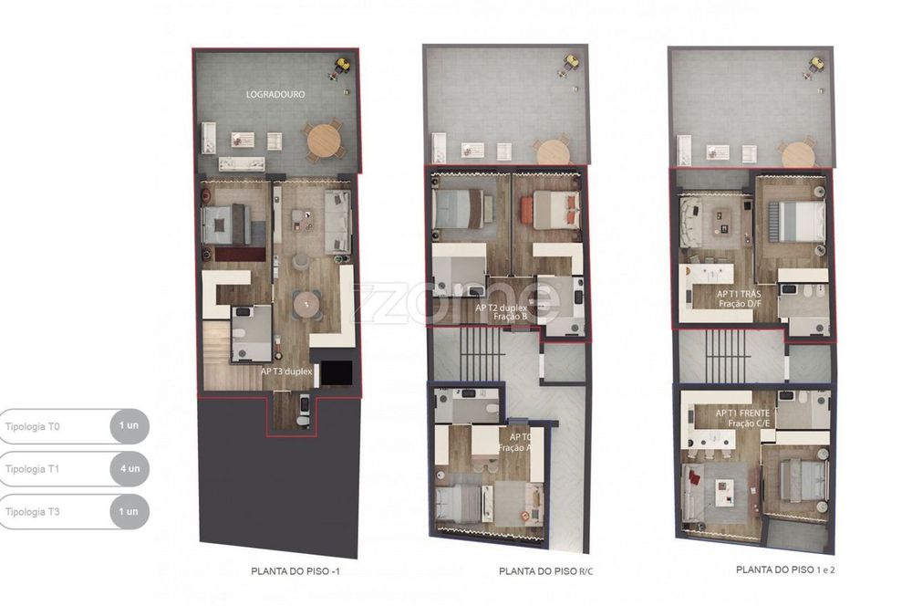 Edifício Sé, Apartamento T3 Duplex